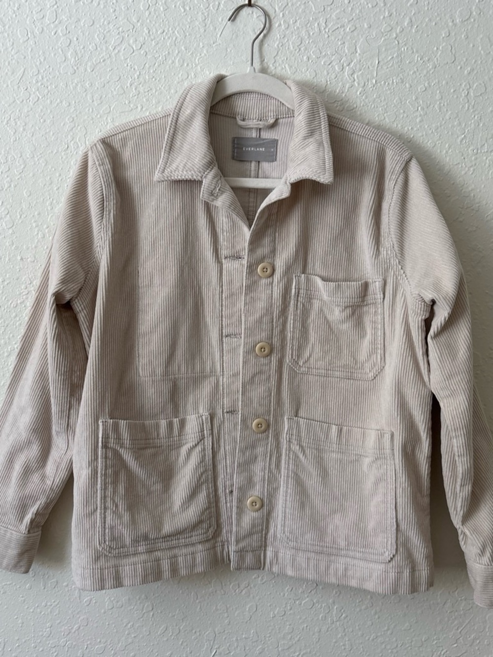 Everlane Woman’s Cream Corduroy Work Jacket